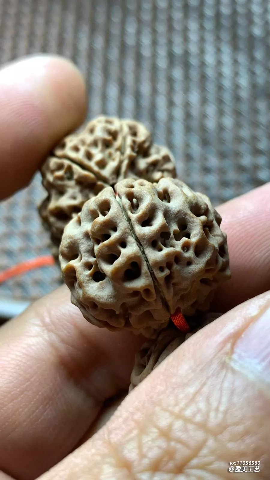 这串蜂窝双龙刚盘了半年 变化已经很明显了